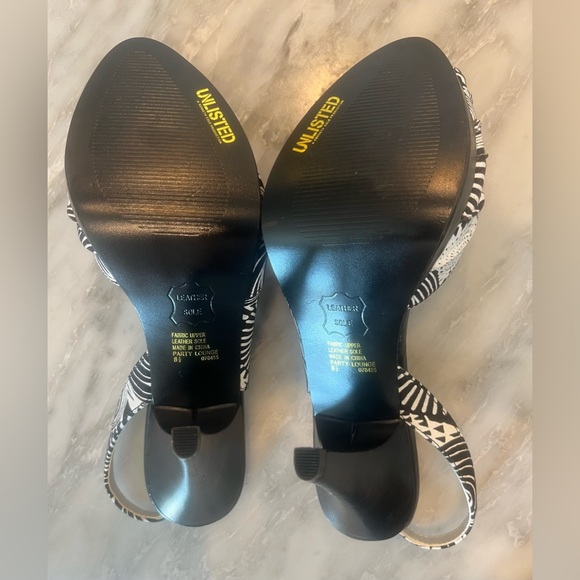 Kenneth Cole productions, unlisted, black and white high heels size 8.5 - Picture 3 of 9